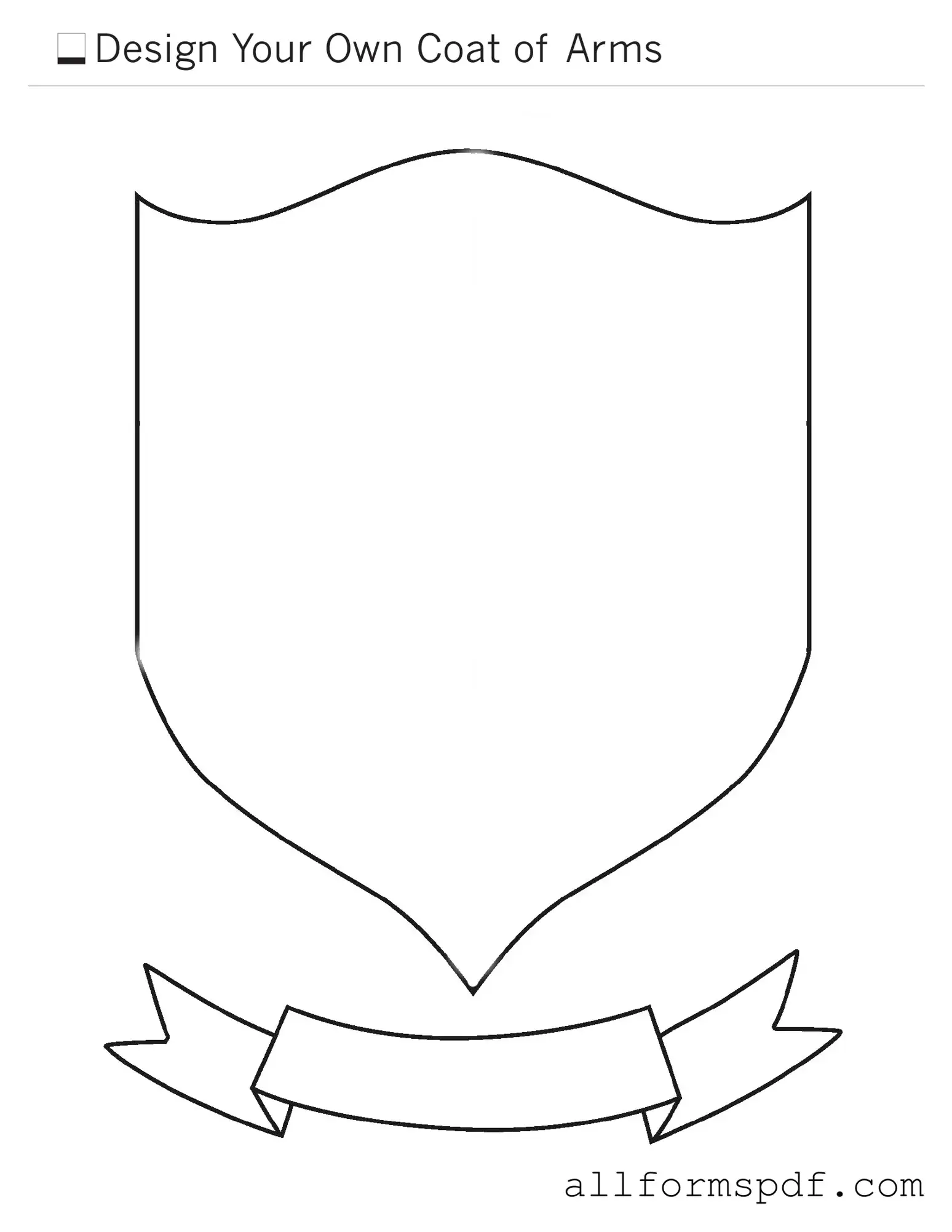 Fill Out Your Coat Of Arms Form