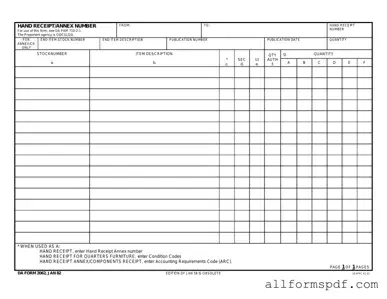 Fill Out Your Da Form