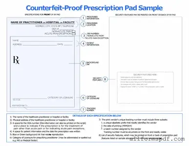 Fill Out Your Prescription Pad Form