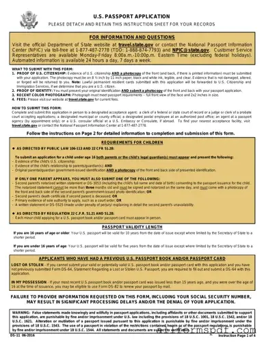 Fill Out Your DS-11 U.S. Passport application Form