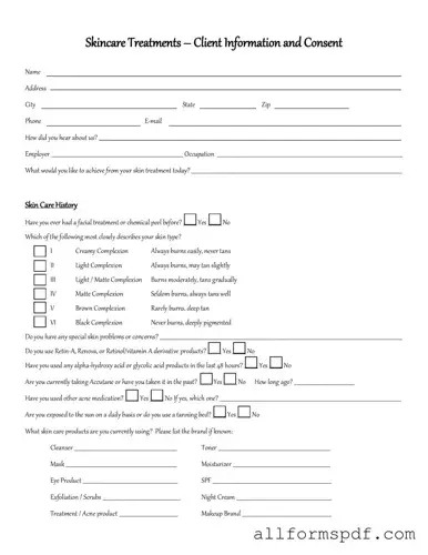 Fill Out Your Facial Consent Form