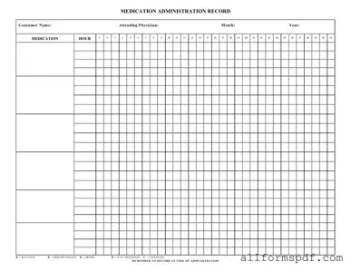 Fill Out Your Medication Administration Record Sheet Form
