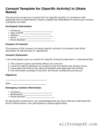 Printable Consent Form