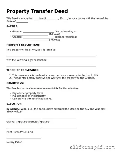 Printable Deed Form