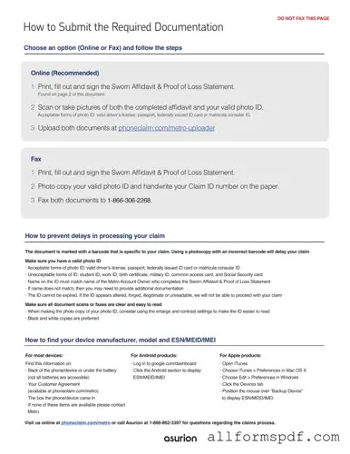 Fill Out Your Asurion F-017-08 MEN Form